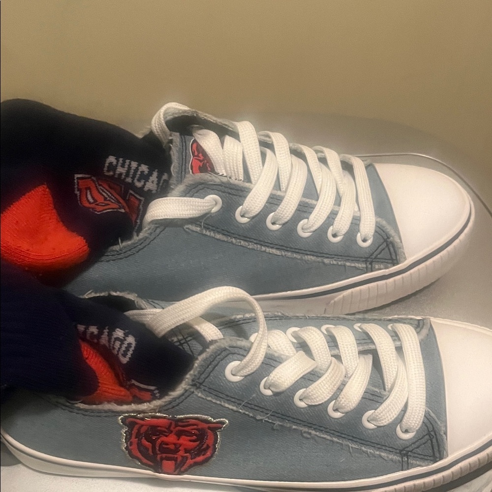 Chicago Bears Blue Sneakers